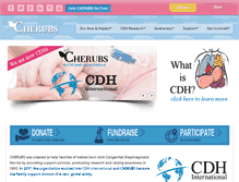 Tablet Screenshot of cherubs-cdh.org